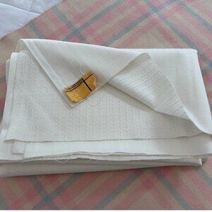 Vintage Double Knit Fabric with Geometric imprint 2.33 Yd